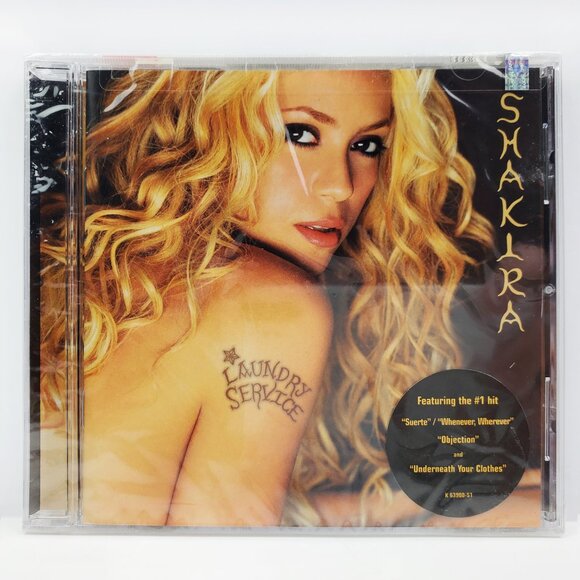 Shakira Laundry Service CD 2001 Pop Latin Fusion Hype Sticker Sealed - Picture 1 of 10